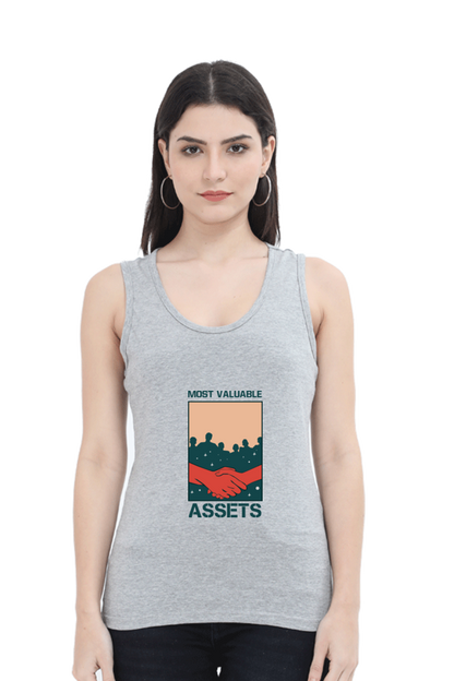 Women Motivational Tank Top -  Assets