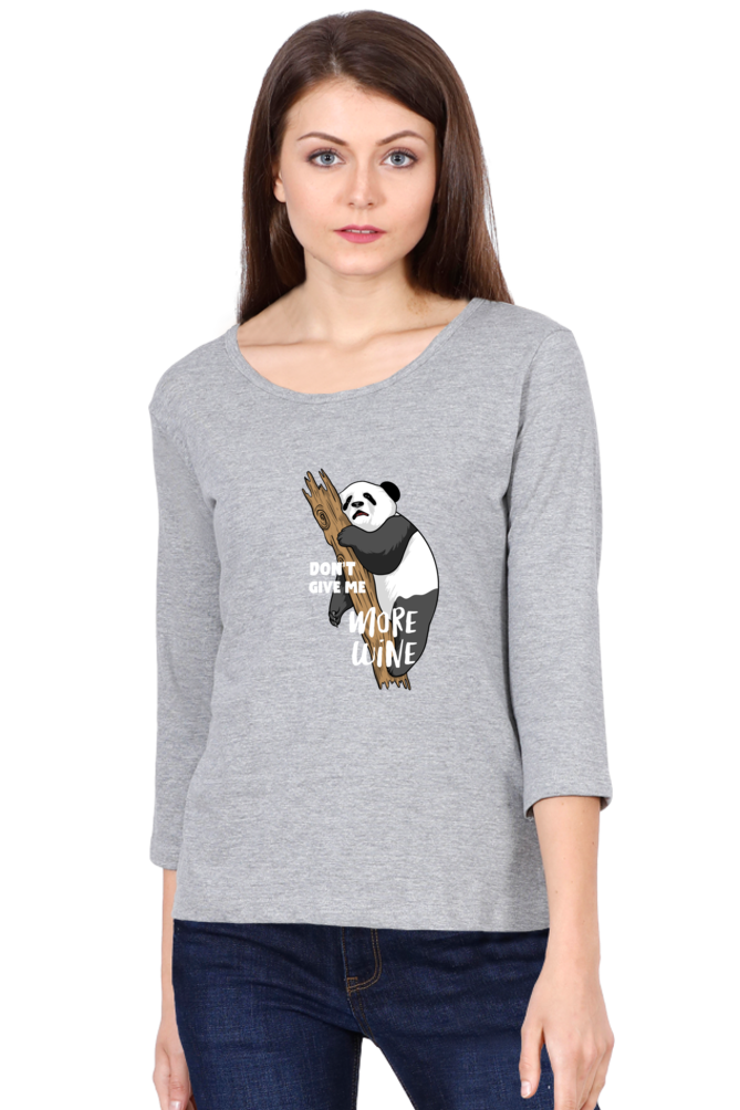 Women’s Full Sleeves Funny & Queen SVG T-Shirts - Wine