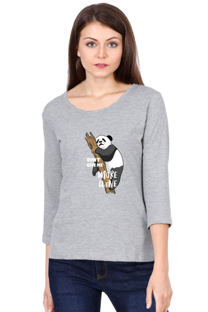 Women’s Full Sleeves Funny & Queen SVG T-Shirts - Wine