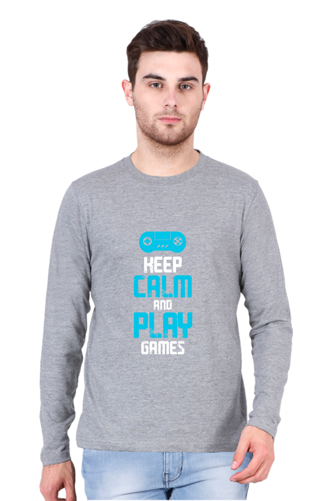 Men’s  Gamer Full Sleeve - T Shirt - Calm