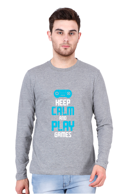 Men’s  Gamer Full Sleeve - T Shirt - Calm
