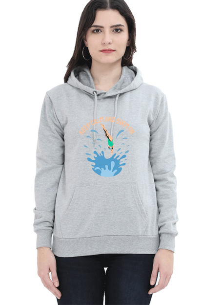 Women's Swimming Sweatshirts Hoodie - Swim On