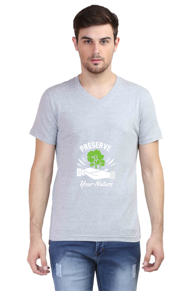 Men's Gardening V Neck T-Shirt - preserve