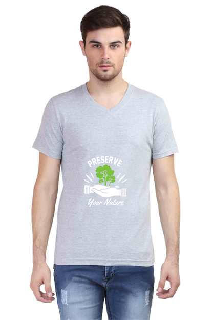 Men's Gardening V Neck T-Shirt - preserve