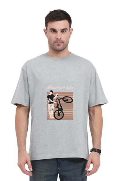 Men Rider Oversized Classic T Shirt  - mountain