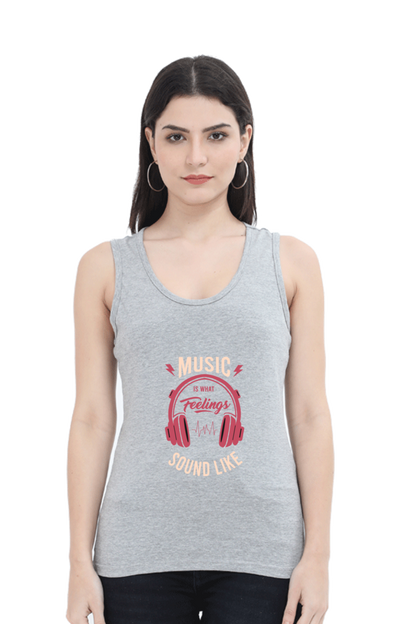 Women Music Tank Top - Feelings