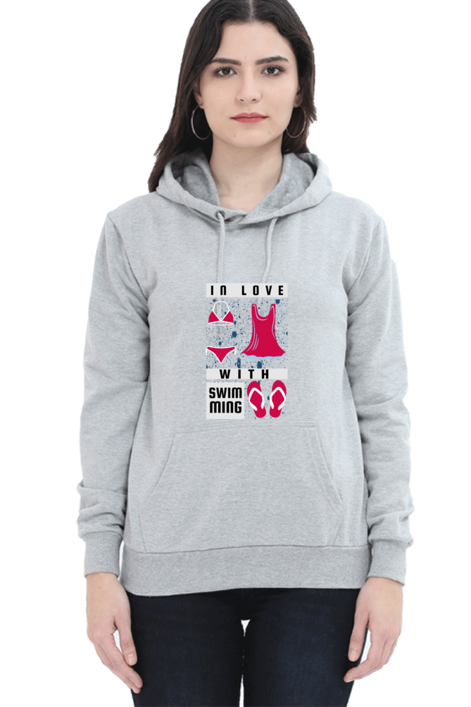 Women's Swimming Sweatshirts Hoodie - In Love