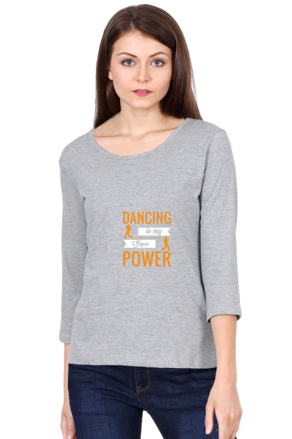 Women’s Full Sleeves Dance T-Shirts - power