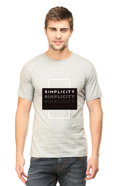 Minimalistic Unisex Cotton Round Neck T-shirt