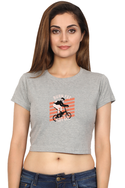 Women Rider Crop Top - burn fat