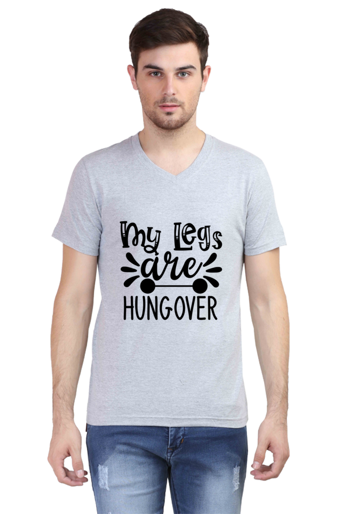 Men's V Neck T-Shirt - Leg's are Hangover