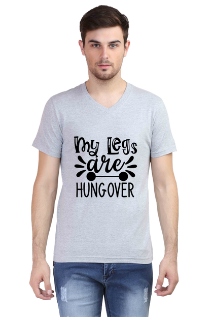 Men's V Neck T-Shirt - Leg's are Hangover