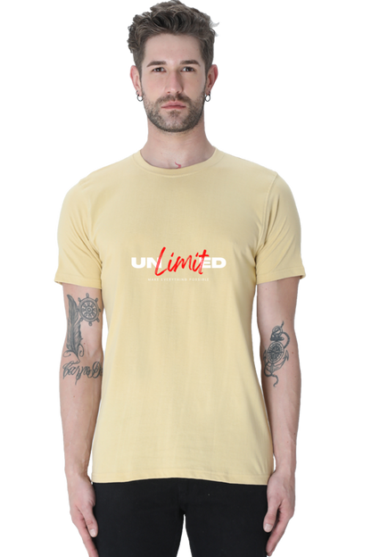 Motivational Unisex Cotton Round Neck T-shirt
