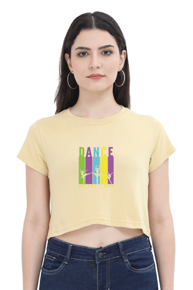 Women Dance Crop Top - floor dance