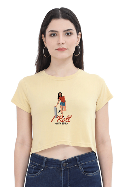 Women Skateboard Crop Top - Soul