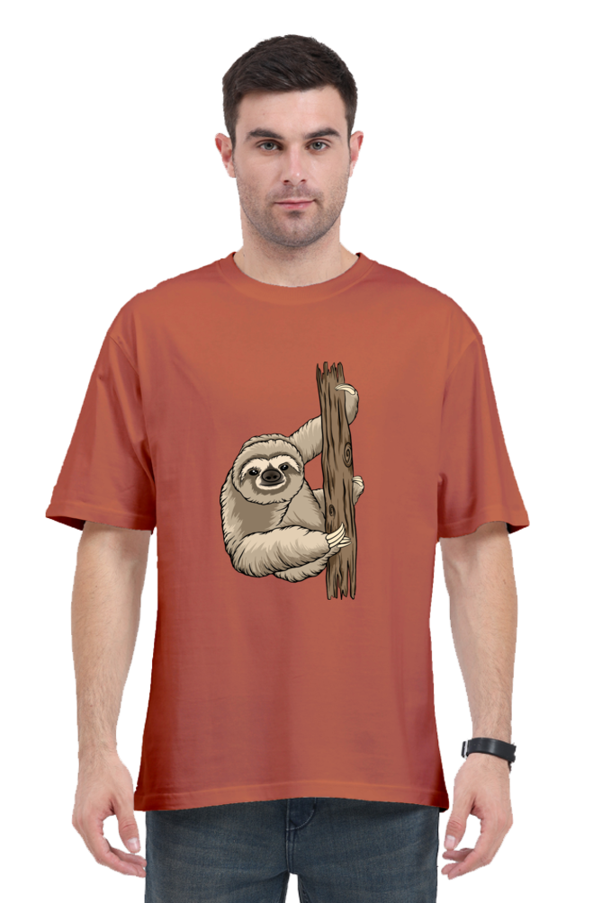 Men Sloth Oversized Classic T Shirt  - grandpaa sloth
