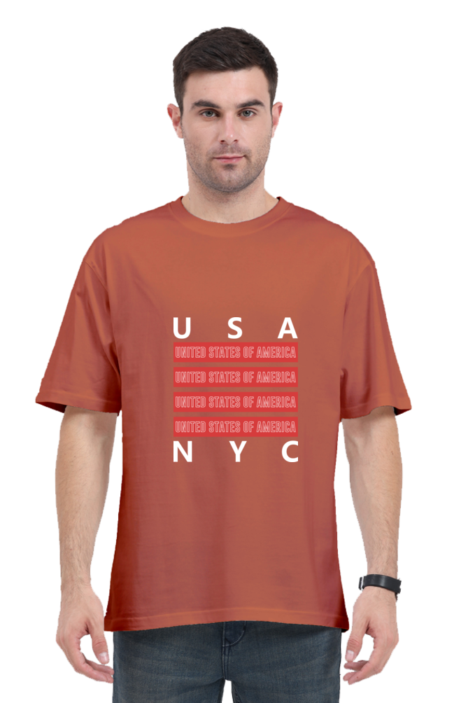 Urban Unisex Cotton Round Neck T-shirt - NYC
