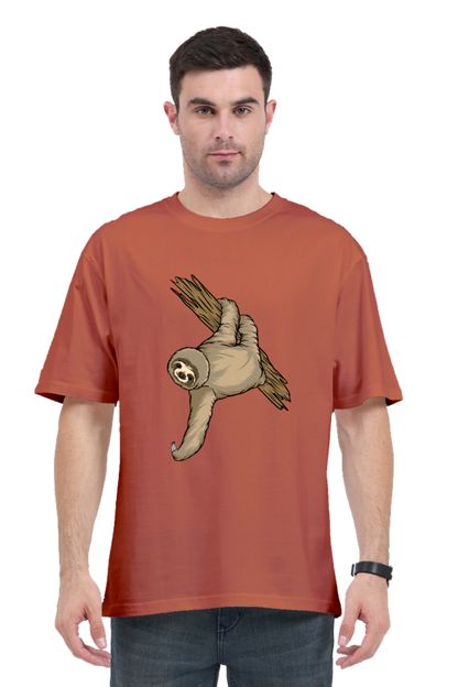 Men Sloth Oversized Classic T Shirt  - filmy