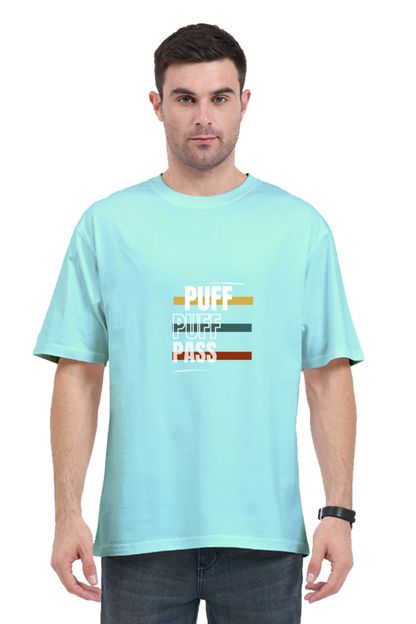 Round Neck Half-Sleeves - Puff Puff Push T-Shirt