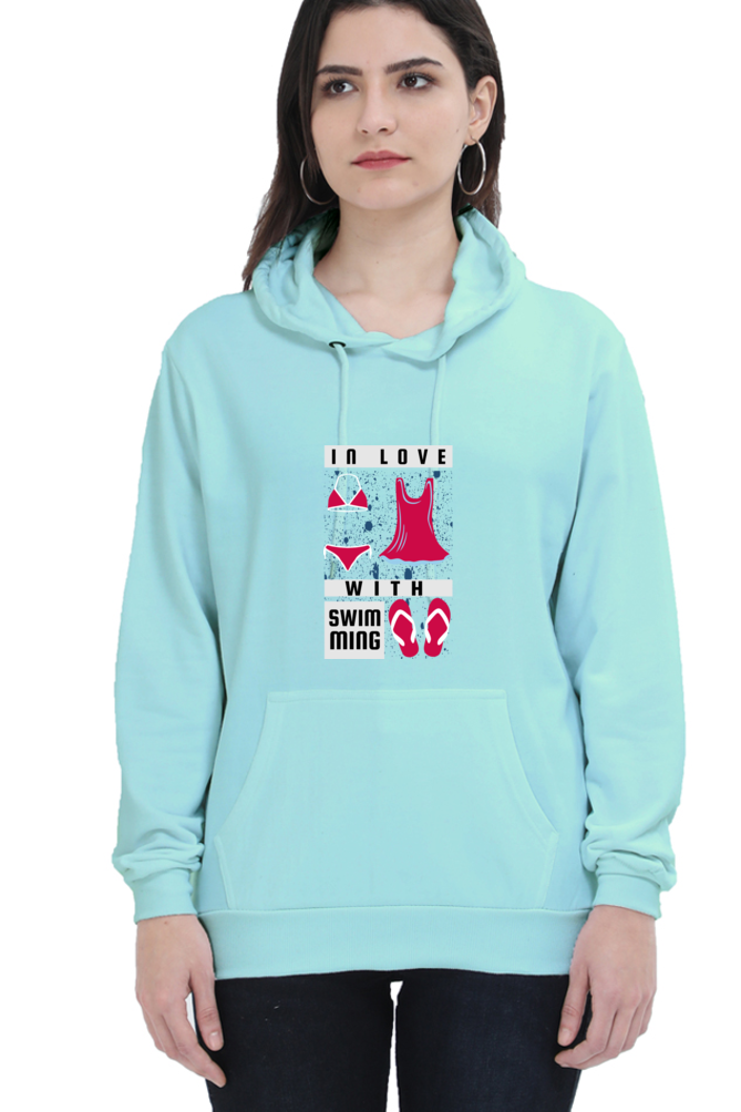 Women's Swimming Sweatshirts Hoodie - In Love