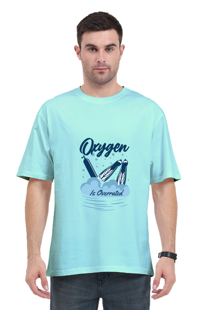 Men Swimming Oversized Classic T Shirt  - Overrated