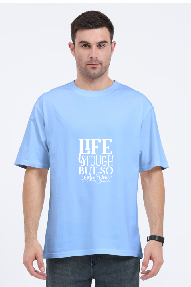 Men Motivational Oversized Classic T Shirt  - Tough