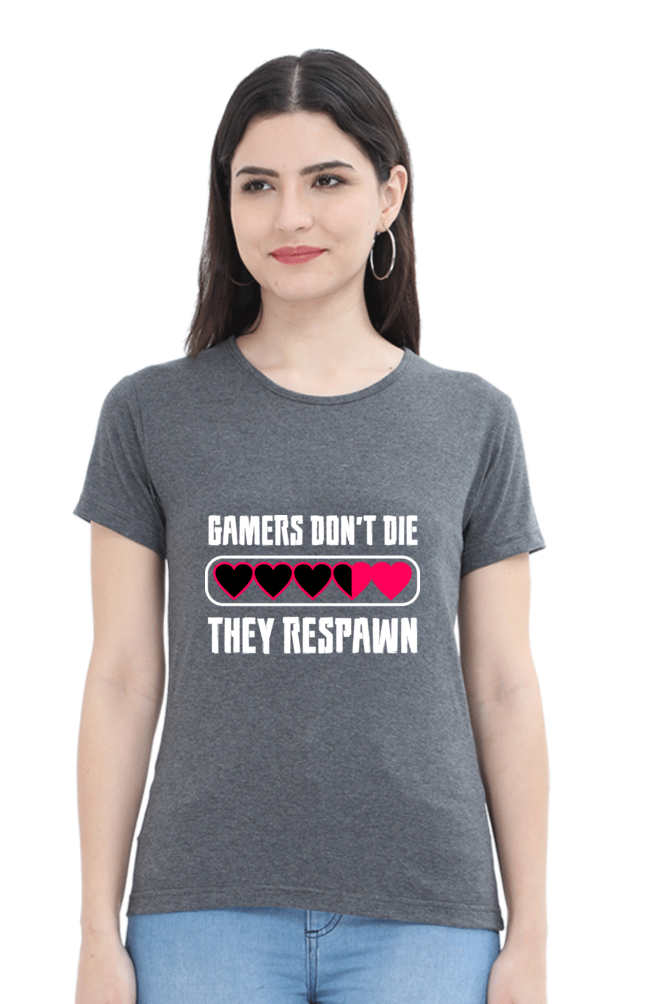 Women’s Round Neck Printed Gamer T-Shirts -  Respawn