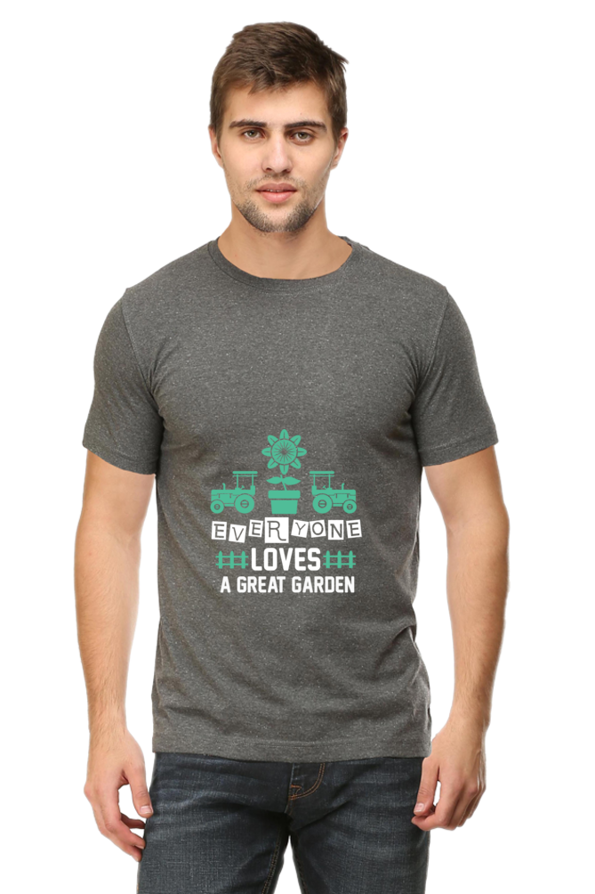 Men's Gardening Cotton Round Neck T-Shirt - great