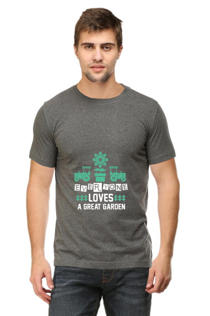 Men's Gardening Cotton Round Neck T-Shirt - great