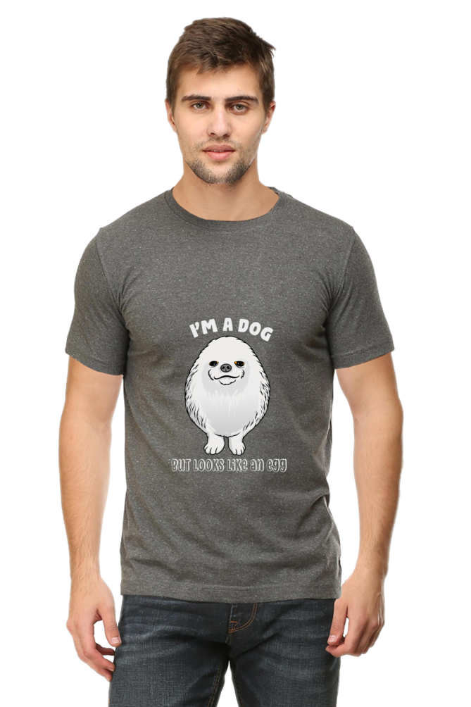 Men's Funny & Queen SVG Round Neck T-Shirt - dog