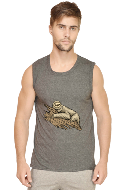 Men’s Sloth Gym Vest - just chill