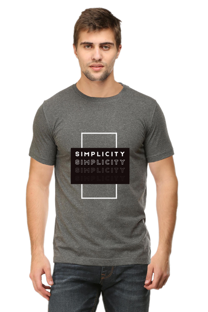 Minimalistic Unisex Cotton Round Neck T-shirt