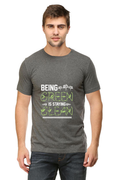Men's Gardening Cotton Round Neck T-Shirt - clean