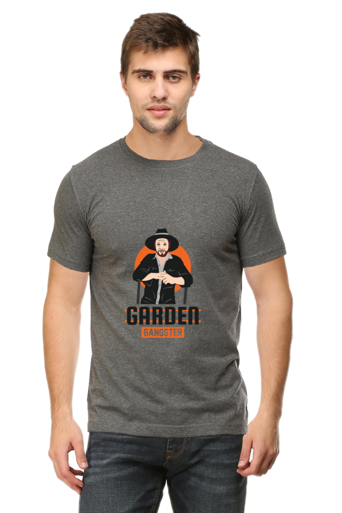 Men's Gardening Cotton Round Neck T-Shirt - gangster