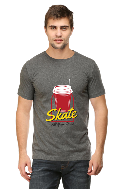 Skateboard Unisex Cotton Round Neck T-shirt - Skate