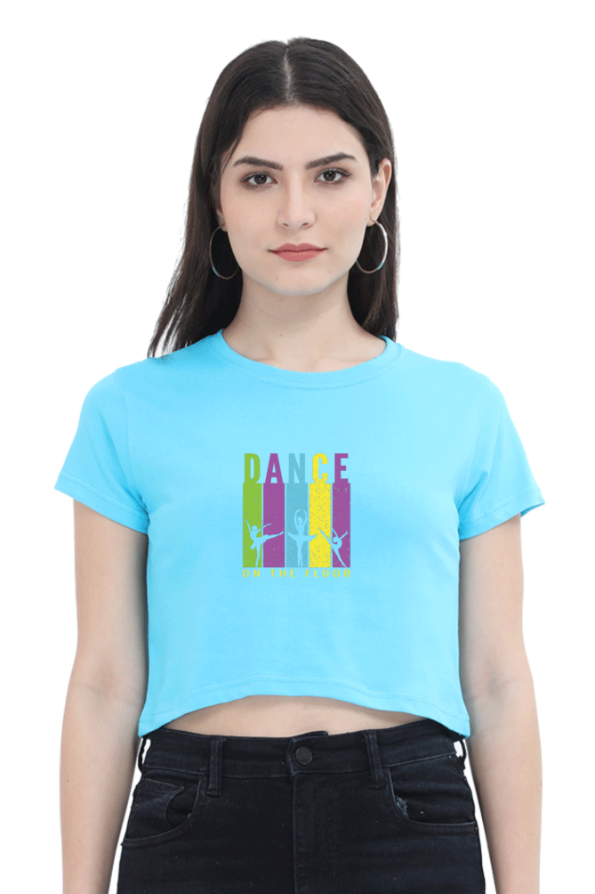 Women Dance Crop Top - floor dance