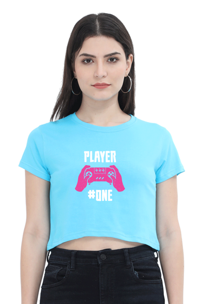 Women Gamer Crop Top - Player