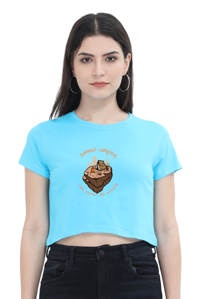 Women Adventure Crop Top - summer camp