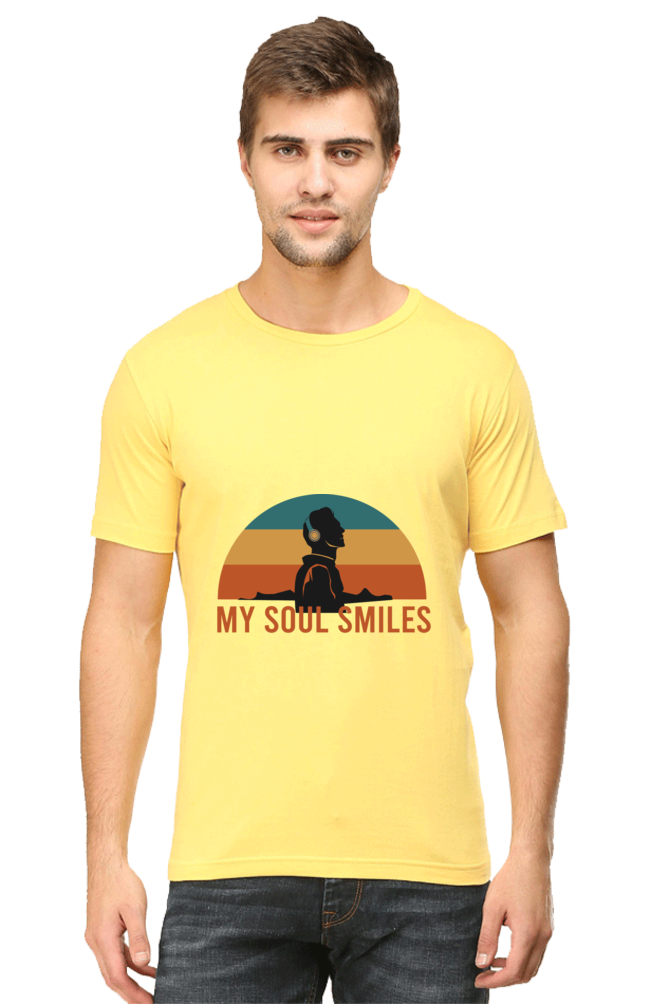 Music Unisex Cotton Round Neck T-shirt -  Soul Smiles