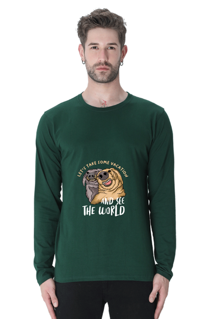 Men’s  Funny & Queen SVG Full Sleeve - T Shirt - vacation