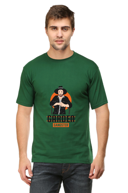 Men's Gardening Cotton Round Neck T-Shirt - gangster