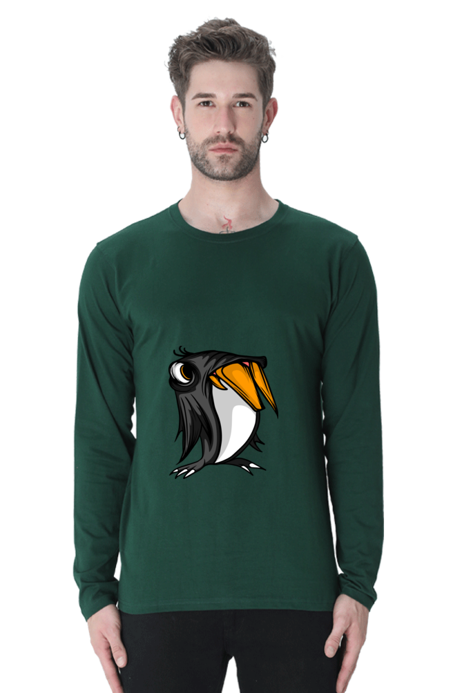 Men’s  Animal's & Monster's Full Sleeve - T Shirt - monster penguin