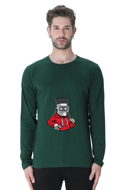 Men’s  Dance Full Sleeve - T Shirt - robot hip-hop