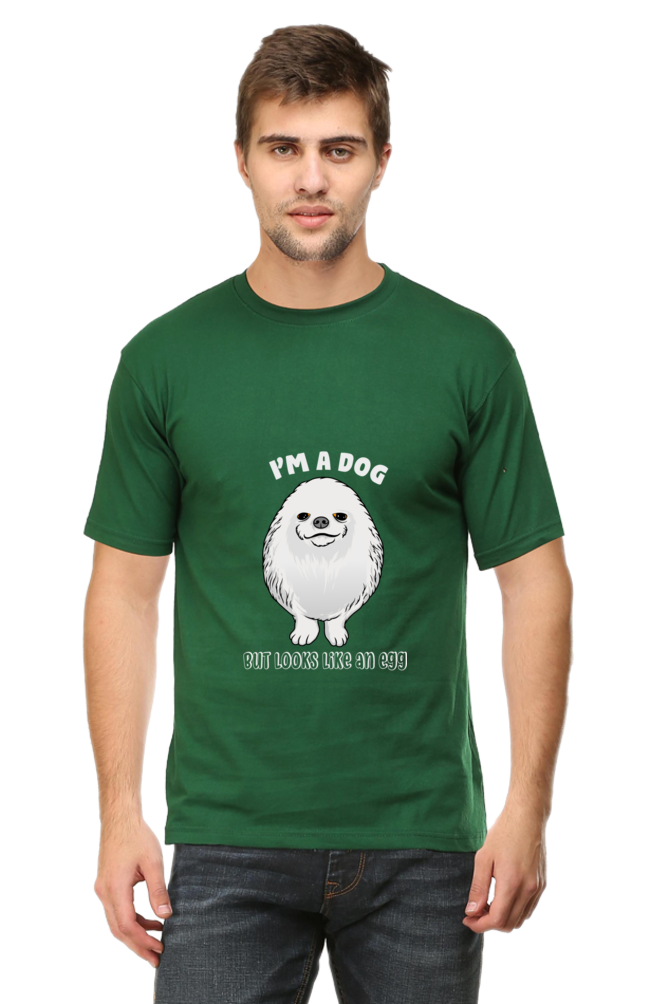 Men's Funny & Queen SVG Round Neck T-Shirt - dog