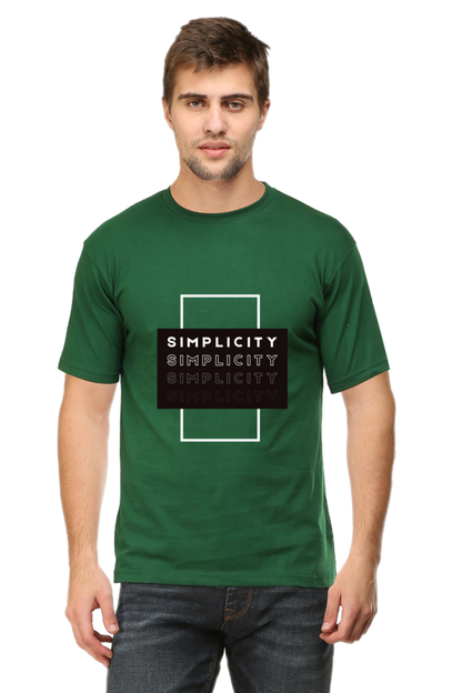 Minimalistic Unisex Cotton Round Neck T-shirt