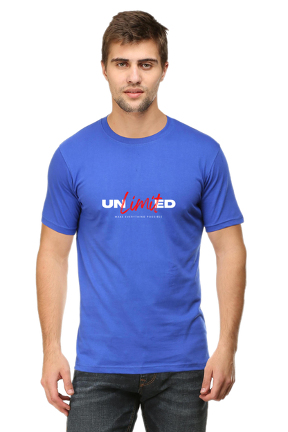 Motivational Unisex Cotton Round Neck T-shirt