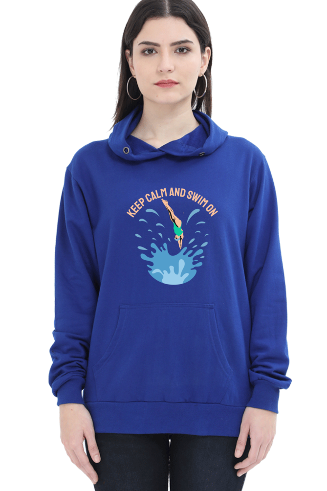 Women's Swimming Sweatshirts Hoodie - Swim On