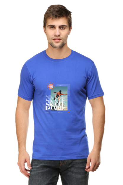 Skateboarding Unisex Cotton Round Neck T-shirt