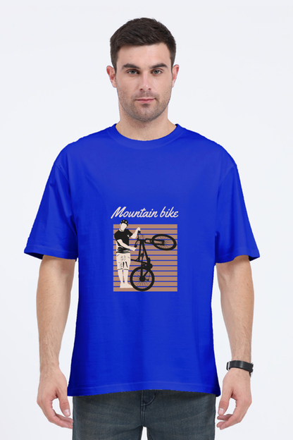 Men Rider Oversized Classic T Shirt  - mountain