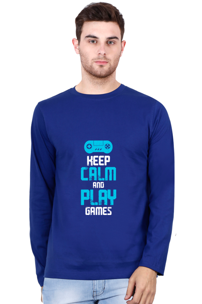 Men’s  Gamer Full Sleeve - T Shirt - Calm